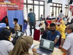 Capaian Vaksinasi Covid-19 Pemerintah Aceh Kini 102.374