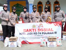 Peringati Hari Jadi Polwan RI ke- 74, Polwan Aceh Tengah Gelar Bakti Sosial