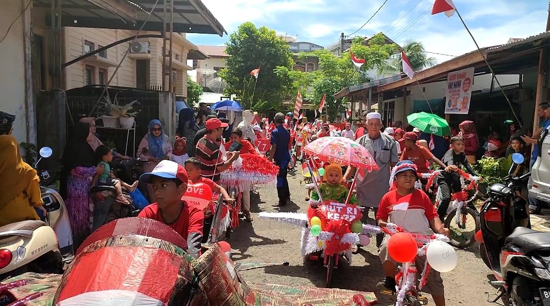 Pawai Sepeda Hias Anak - Anak Drien Rampak Meriahkan Hari Kemerdekaan RI 1 IMG 20220818 WA0033