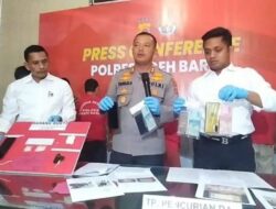Polres Aceh Barat Tangkap Pengedar Narkotika Jenis Sabu