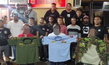 tiga pelaku makar di papua barat dibekuk polisi