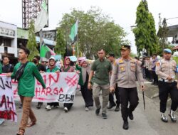 Aparat Keamanan Kawal Ketat Aksi Damai Aliansi Mahasiswa Aceh Barat