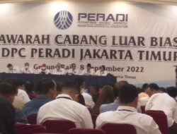 Diwarnai Interupsi, Muscablub Peradi Jakarta Timur Sukses