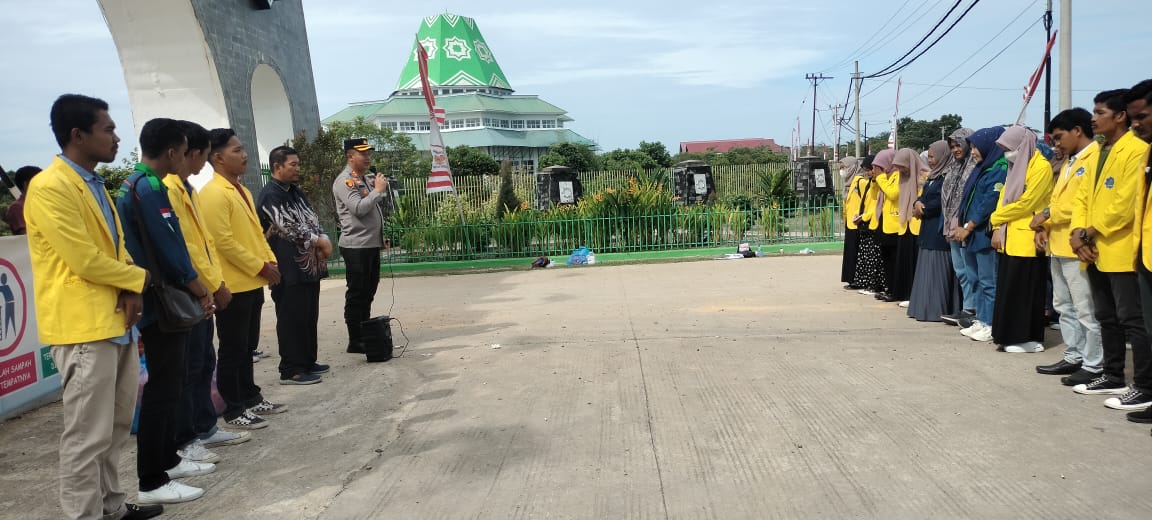 Pelepasan Mahasiswa UTU oleh Kapolres Aceh Barat