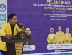 Presiden Mahasiswa UTU Wahyu Nurdin Lantik kabinet “Menggiwang” Pema