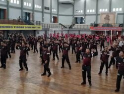 Semarak HUT Polwan Ke 74, Polres Aceh Barat Gelar Senam Bersama