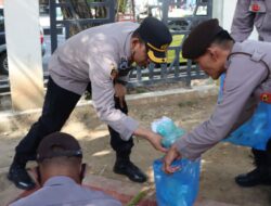 Pasca Aksi Unjuk Rasa, Kapolres Lhokseumawe Pimpin Kurve Bersihkan Sampah