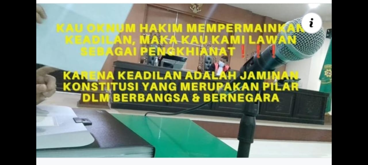 KAWAL TERUS...!Ketua PN Samarinda Darous Nafatali Disomasi Sebagai Oknum 1 sidang di PN Samarinda Kaltim