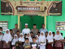 Polres Aceh Jaya Gelar Peringatan Maulid Nabi Muhammad SAW dan Santuni Anak Yatim