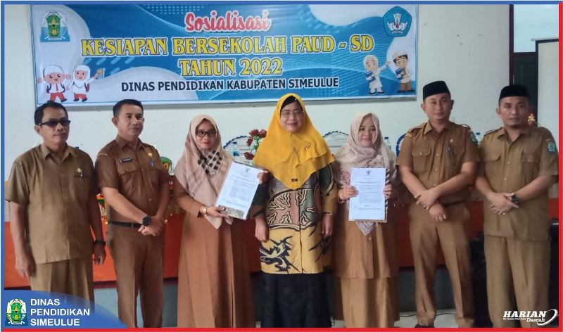 dinas pendidikan simeulue gelar sosialisasi kesiapan bersekolah