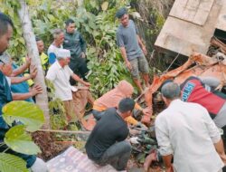 Diduga Rem Blong, Sopir Tewas Terihimpit Trado Masuk Jurang di Aceh Barat
