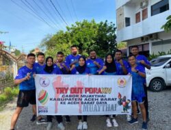 Jelang PORA XIV Pidie, Pengcab Muaythai Aceh Barat Boyong Sembilan Atlet Ke Laga Uji Coba Di Abdya