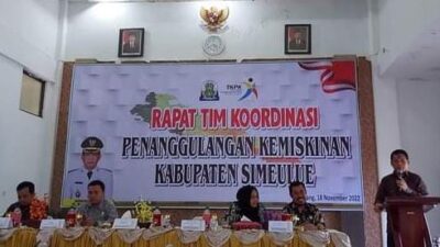 Rapat Koordinasi penanggulangan Kemiskinan