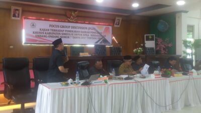 FGD Dapil Khusus Simeulue
