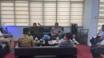 sekda simeulue lakukan pertemuan dengan Dishub Aceh Terkait MTQ