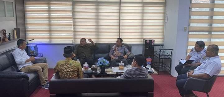 sekda simeulue lakukan pertemuan dengan Dishub Aceh Terkait MTQ