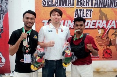 Dua Atlet Tarung Derajat Nagan Raya Raih Mendali Perak di Ajang PORA XIV 1