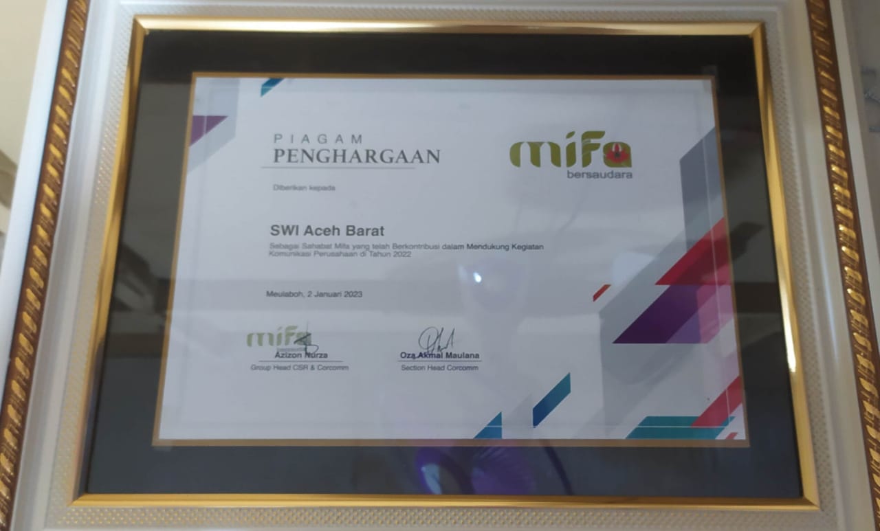 DPD SWI Aceh Barat Tolak Penghargaan Dari PT. Mifa Bersaudara 1 IMG 20230102 WA0011