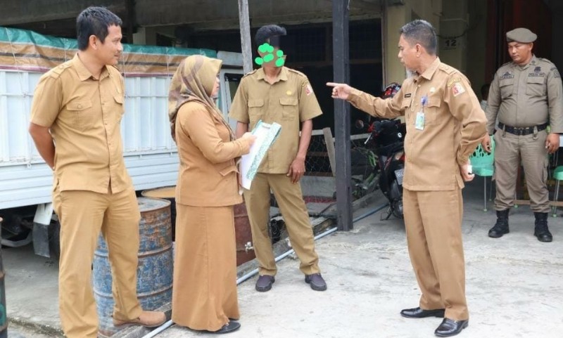 pj bupati nagan sidak pns di warkop