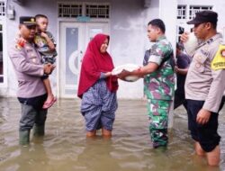 Bentuk Kepedulian Kepada Masyarakat Korban Banjir, Polres Pidie Salurkan Bansos