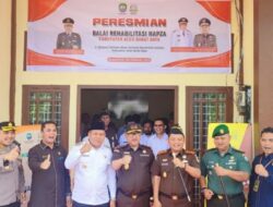 Dandim Abdya Bersama Forkopimda Hadiri Peresmian Balai Napza, Ini Kata Kejati Aceh