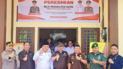 Dandim Abdya Bersama Forkopimda Hadiri Peresmian Balai Napza, Ini Kata Kejati Aceh 3 balai napza