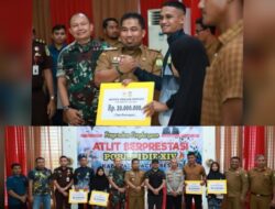 Serahkan Bonus untuk Atlet PORA Ke-14, Ini Pesan Pj Bupati Aceh Besar