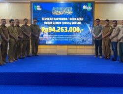 BPBA Terima Donasi Untuk Turki Dari BPKA, Ilyas: Mari Tunjukkan Solidaritas