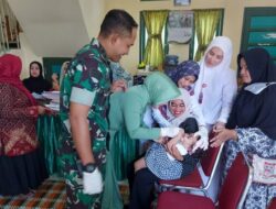 Peduli Kesehatan Pada Balita dan Ibu Hamil, Persit Kodim 0103/Aut Gelar Posyandu