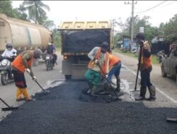 BPJN Mulai Lakukan Penambalan Jalan Berlubang , Ini Kata PPK