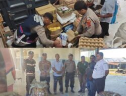 Jelang Bulan Ramadhan, Personil Polsek Simeulue Timur Cek Kesediaan Sembako di Pasar Sinabang