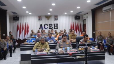 Sekda Bersama Kapolda Aceh Ikut Rakernis Fungsi Lantas 2023 3 Rakernis