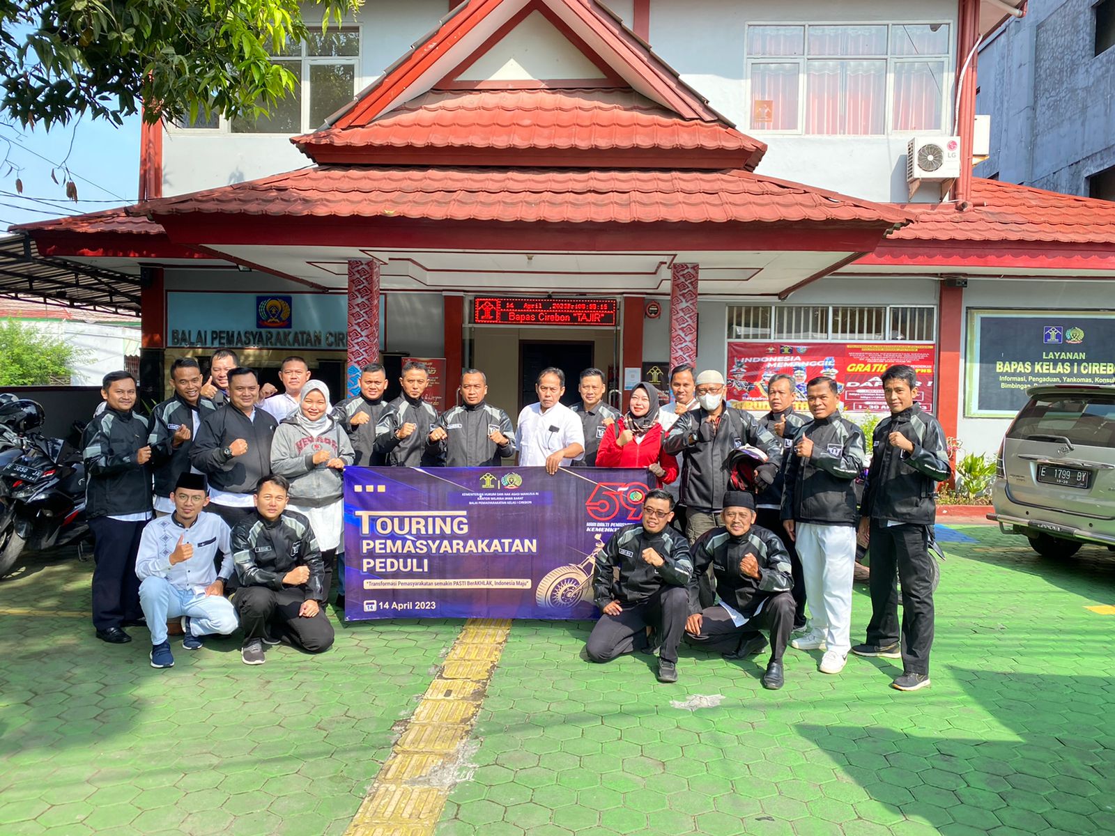 Hari Bakti Permasyarakatan ke 59, Bapas Cirebon Ikuti Touring Pemasyarakatan Peduli 1 IMG 20230414 WA0048