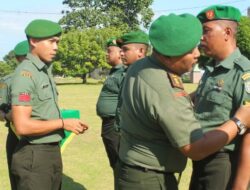 Kodim 0116/Nagan Raya Laksanakan Upacara Kenaikan Pangkat