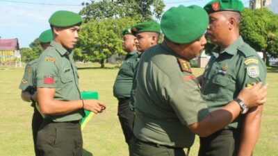 Kodim 0116/Nagan Raya Laksanakan Upacara Kenaikan Pangkat 2 Kodim