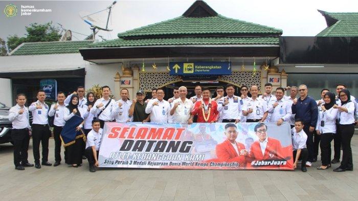 Kumham Jabar Sambut Pegawai Rutan Bandung Harumkan di Internasional 1 1 Kemenkumham Jabar Sambut Pegawai Rutan Bandung Atlit Kempo