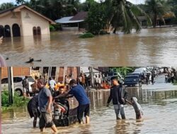 Akibat Hujan Deras, Lima Kecamatan di Nagan Raya Terendam Banjir