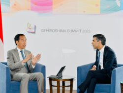 Pertemuan Bilateral Jokowi dan PM Inggris di Hiroshima Bahas Kerja Sama