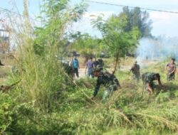 Dalam Rangka HUT Ke-61, Korem 012/Teuku Umar Gelar Karya Bakti