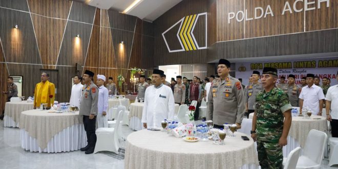 Peringati Hari Bhayangkara ke-77, Pemerintah Aceh Hadiri Do’a Lintas Agama Polda 1 Bhayangkara