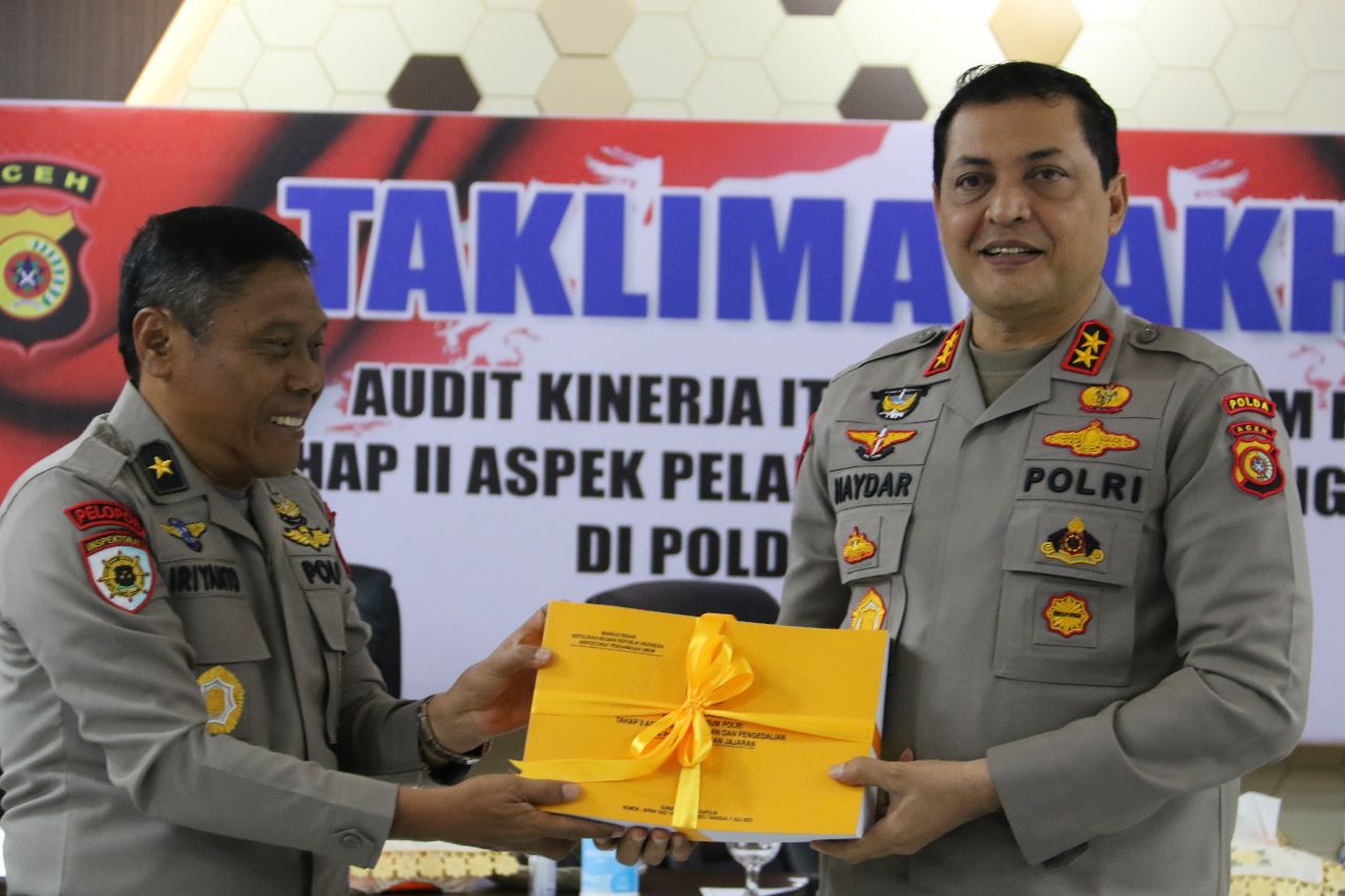 Kapolda Aceh Pimpin Taklimat Akhir Audit Kinerja Tahap II Tahun 2023 1 Kapolda aceh