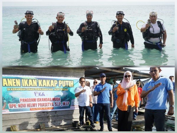 Kunker ke Aceh Singkil, Pangdam IM Lepas Tukik di Pulau Panjang 1 Pangdam IM