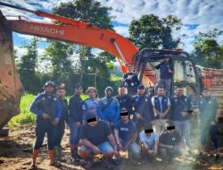 Ditreskrimsus Polda Aceh Kembali Hentikan Aktivitas Tambang Ilegal, Satu Unit Ekskavator Ikut Diamankan