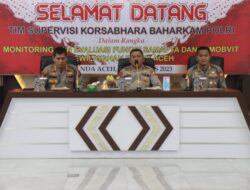 Dirsamapta dan Dirpamobvit Polda Aceh Dampingi Tim Supervisi Baharkam Polri