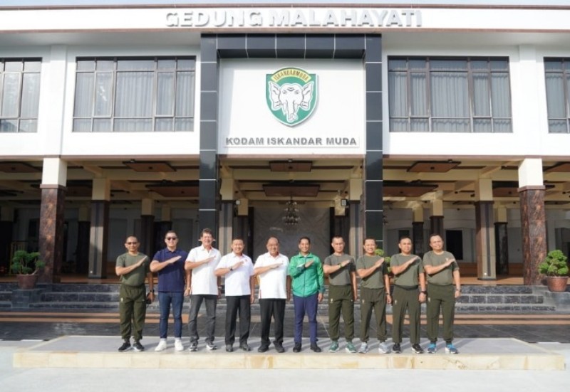 Pangdam IM Terima Kunjungan Kerja Ketum KONI Pusat 1 Pangdam IM
