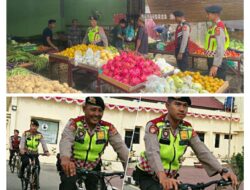 Polisi Langsa Patroli Bersepeda Cegah Kenaikan Harga Akibat EL NINO