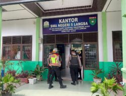 Sat Samapta Polres Langsa Patroli Saweu Sikula, untuk berikan Himbauan Kamtibmas dan Motivasi