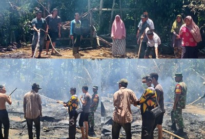 Rumah terbakar