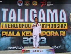 Haura Madinah Siregar Putri Ketua Forwaka Raih Mendali Emas Taekwondo
