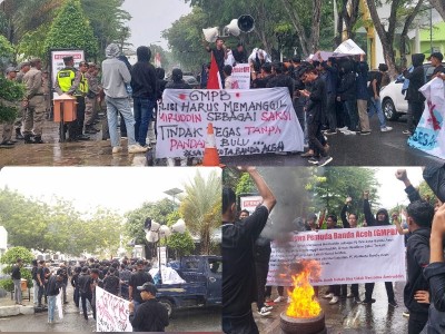 GMPB Gelar Demo Di Depan Kantor Walikota Banda Aceh, Ini Tuntutannya 1 GMPB